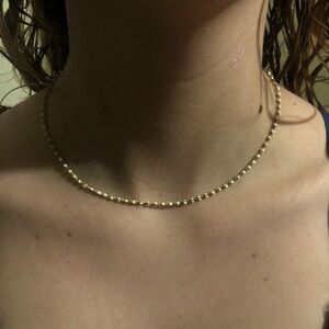 Elegant Gold Beaded Necklace